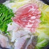 鱈と豚の水炊き＊＊